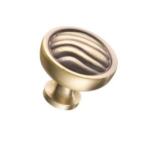 Мебельная ручка кнопка античная бронза RK-022 BA. Изображение.