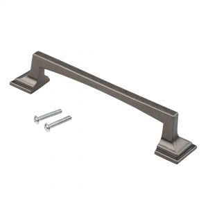 Картинка - Мебельная ручка скоба 96 чернёный старинный цинк RS-108-96 BAZ.