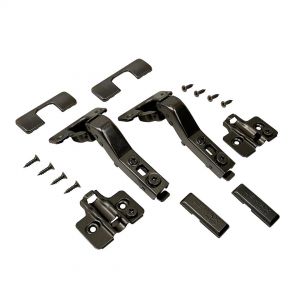 Фото. Петля 45 градусов 2 шт, с доводчиком 3d 2pcs-FHS453-BN.
