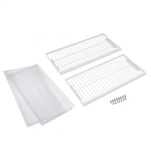 Сушка для посуды 900 на стальной раме, белый TW90WT: Фотография.