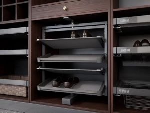 Фото. Поворотная стойка для обуви 4 полки 800, антрацит R39738.