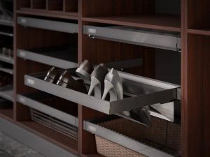 Фото. Выдвижная полка для обуви 64-794х455х170, антрацит WB-672-800.