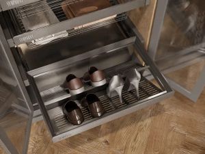 Фото: Выдвижная полка для обуви 900, антрацит WB-672-900.