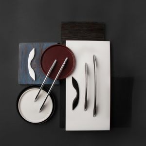 Мебельная ручка-скоба 96-128 матовый черный  S-3900-96(128) BL - Изображение.