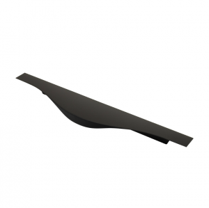 Ручка для мебели торцевая 300, матовый черный RT-002-300 BL. Фото.