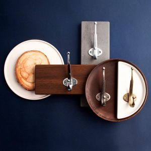 Чертёж - Крючок 2х-рожковый, матовый хром KR 0320 SC.