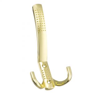 Крючок мебельный 3х-рожковый, золото KR-0071-OT. Фото.