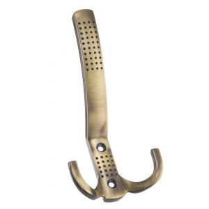 Крючок мебельный 3х-рожковый, античная бронза KR-0071-AB - Фото.