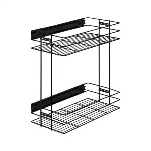 Изображение - Выдвижная корзина 300 с доводчиком, черный VK-02-300-D-BL .