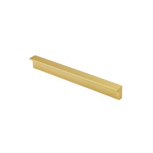 Ручка Г-образная 128 мм, матовое золото S-2639-128 BSG - Картинка.