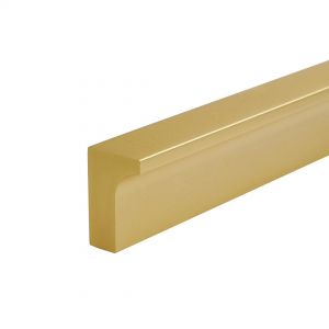 Ручка Г-образная 128 мм, матовое золото S-2639-128 BSG - Фото.