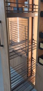 Фото - Выдвижная корзина 150 - 4 уровня с доводом, левая графит E31.0058LBL.