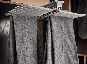 Фото: Вешалка для брюк верхнего крепления 336х355х160, антрацит WB-668B.