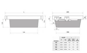 Корзина для вещей выдвижная 700-750 с доводчиком WB-660-700 - Чертёж.