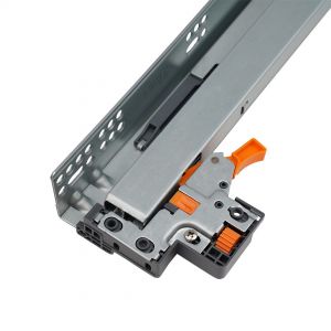 Картинка - Направляющие 3D скрытые 400 полного выдвижения с доводом NS- 400S.