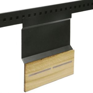 Магнитный держатель для ножей  на рейлинги для кухни 280х30х320 мм, черный бархат - фото.