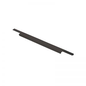 Изображение: Мебельная ручка торцевая 450 мм матовый черный RT-001-450 BL.