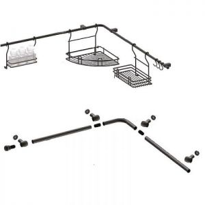 Заглушка для кухонного рейлинга d 16 мм золото. Схема.