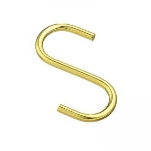 Крючок на кухонный рейлинг золото. Производитель Италия Lemi. Фотография.
