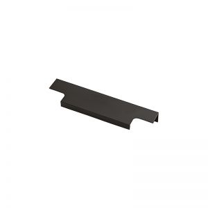 Мебельная ручка торцевая, 150 мм, матовый черный RT-001-150 BL. Фото.