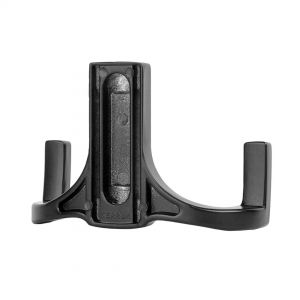 Картинка. Крючок 2х-рожковый, матовый черный KR-0330-BL.