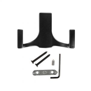 Изображение. Крючок 2х-рожковый, матовый черный KR-0330-BL.