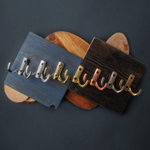 Крючок мебельный двухрожковый матовый хром KR-0061-SC - Фото.