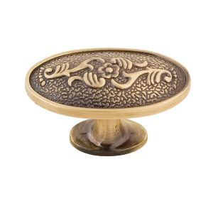 Мебельная ручка кнопка античная бронза RK-009 BA. Изображение.