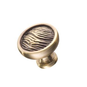 Мебельная ручка кнопка античная бронза RK-025 BA - изображение.