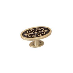 Мебельная ручка кнопка античная бронза RK-080 BA - изображение.