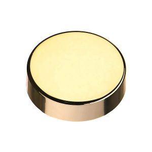 Круглая заглушка петли для стеклянных дверей золото 500-H01-R00. Картинка.