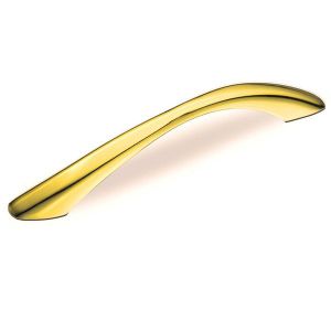 Мебельная ручка скоба 128 мм золото S-2171-128 OT. Картинка.