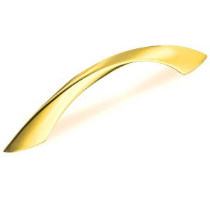 Мебельная ручка скоба 128 мм золото S-2181-128 OT. Изображение.