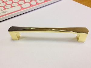 Фото 1: Ручка скоба для мебели S-4001-128 OT. Покрытие: гальваническое - золото.