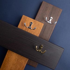 Мебельный крючок 2х-рожковый матовый хром LT-0010-SC - Фотограия.