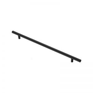 Картинка: Мебельная ручка рейлинг 288, диаметр 10 матовый черный.