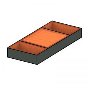 Лоток-органайзер для бижутерии, чёрно-оранжевый B3or - Картинка.
