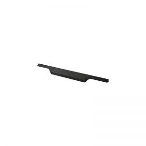 Мебельная торцевая ручка 300 мм матовый черный RT-004-300 BL - Картинка.
