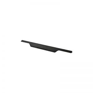 Фото. Мебельная торцевая ручка 400 мм матовый черный RT-004-400 BL.