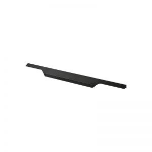 Картинка 1. Мебельная торцевая ручка 450 мм матовый черный RT-004-450 BL.