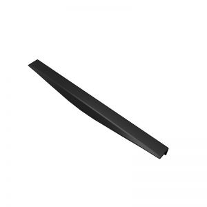 Фото - Мебельная ручка торцевая 400 мм, матовый черный RT-003-400 BL.