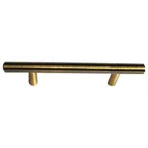 Мебельная ручка рейлинг 96 мм античная бронза. Изображение.