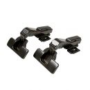 2pcs-FHS453-BN Петля 45 градусов 2 шт с доводчиком 3d, черный никель