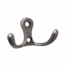 KR-0010-BAZ Крючок 2х-рожковый, черненый старинный цинк