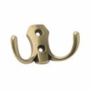 KR-0020-OAB Крючок 2х-рожковый, оксидированная бронза